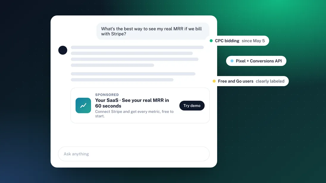Advertising in ChatGPT: a SaaS founder's first test plan