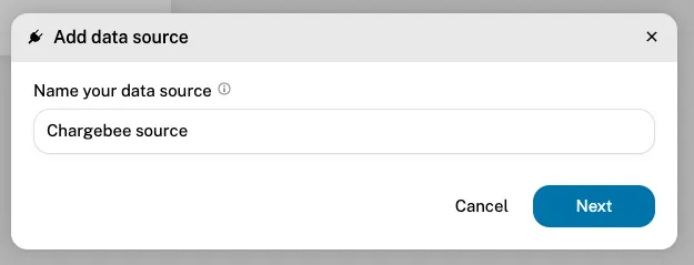 Name Chargebee source